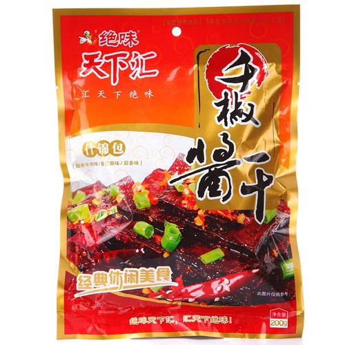 绝味天下汇千椒酱干 200g*2袋的香辣诱惑，天下汇食品匠心之作